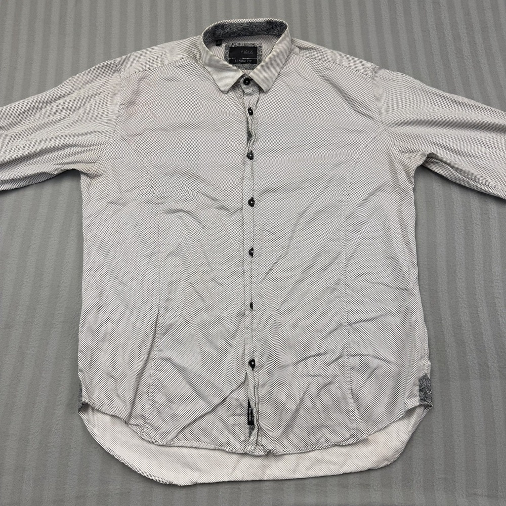 Eight X Shirt Buckle Multicolored Button Down Men's Size Large Long Sleeve